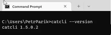 CAT CLI version