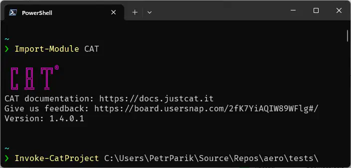 CAT PowerShell module